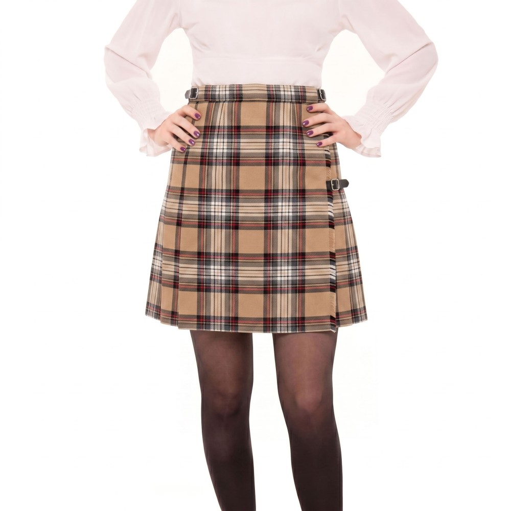 Stewart Camel Kilted Skirts - Various Sizes