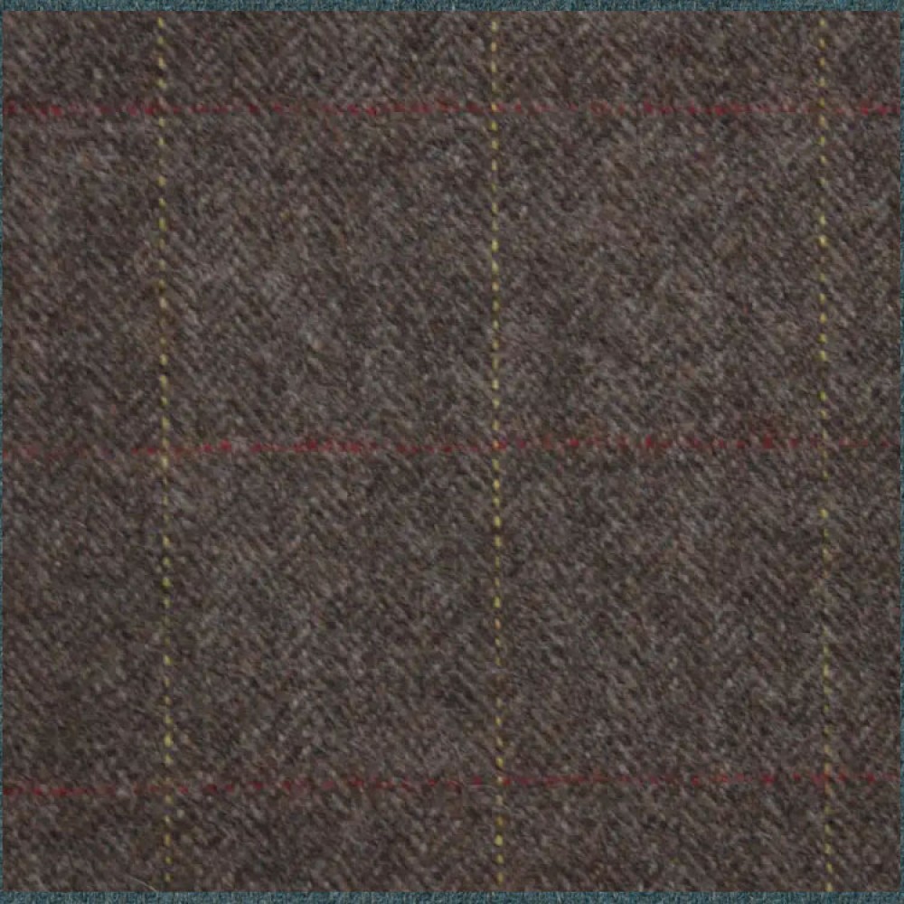 Cheviot Dunlin Coffee Tweed Remnant 120cm x 76cm