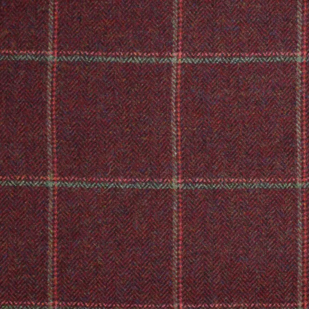 Cheviot Pheasant Agate Lovat and Flame Tweed Remnant 110cm x 68cm