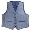 44S Lovat Blue Tweed Kilt Waistcoat