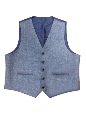 44S Lovat Blue Tweed Kilt Waistcoat