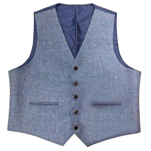 44S Lovat Blue Tweed Kilt Waistcoat