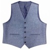 44S Lovat Blue Tweed Kilt Waistcoat