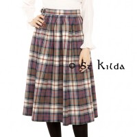 Gathered Tartan Skirt (up to 29" long)