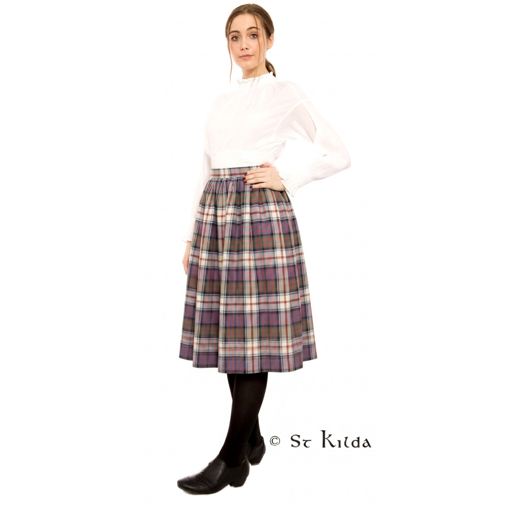 Gathered Tartan Skirt (up to 29" long)