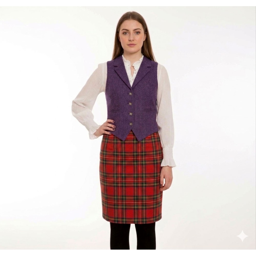 Straight Tartan Skirt