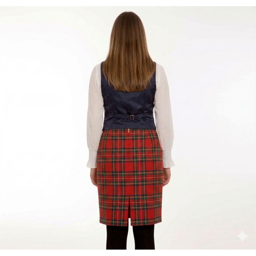 Straight Tartan Skirt