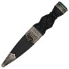 Sgian Dubh - Plain Handle and Top Stone