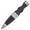 Sgian Dubh - Plain Handle and Top Stone