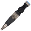 Sgian Dubh - Plain Handle and Top Stone