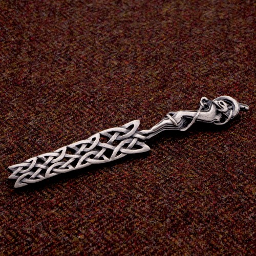 Book of Kells Cat Kilt Pin