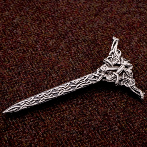 Book of Kells Interlaced Beasts Kilt Pin