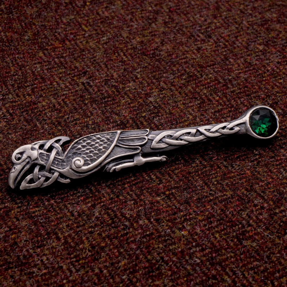 Book of Kells Wading Bird Kilt Pin