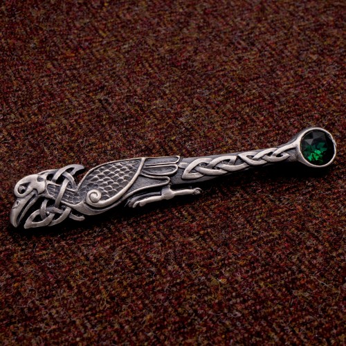 Book of Kells Wading Bird Kilt Pin