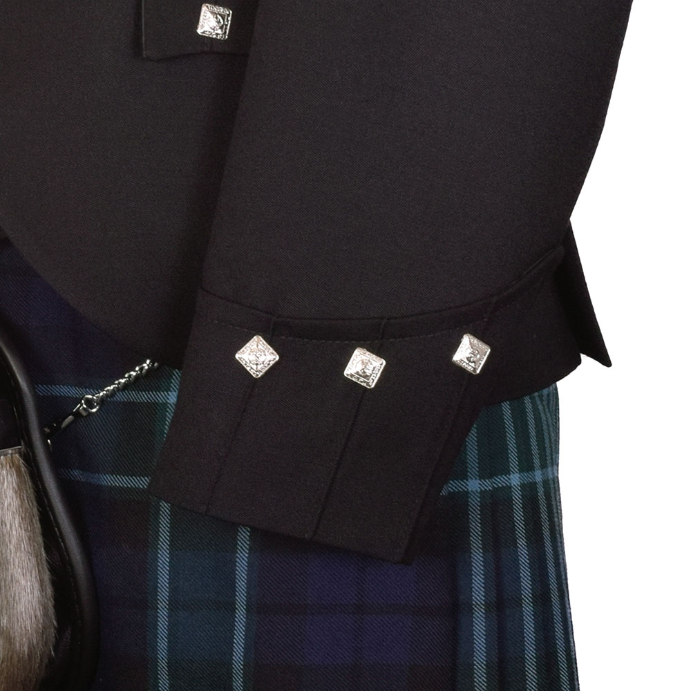 Argyll Kilt Jacket - Black 