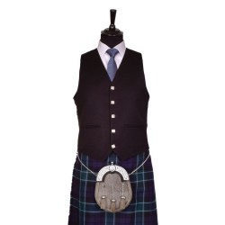 Argyll Kilt Jacket and Waistcoat - Black