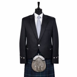 Argyll Kilt Jacket - Black 
