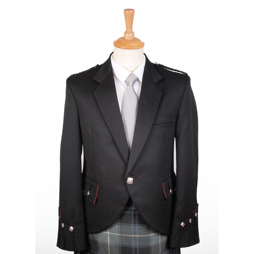 Argyll Kilt Jacket - Black 