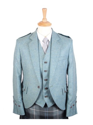 48L Lovat Blue Tweed Argyll Jacket and Waistcoat