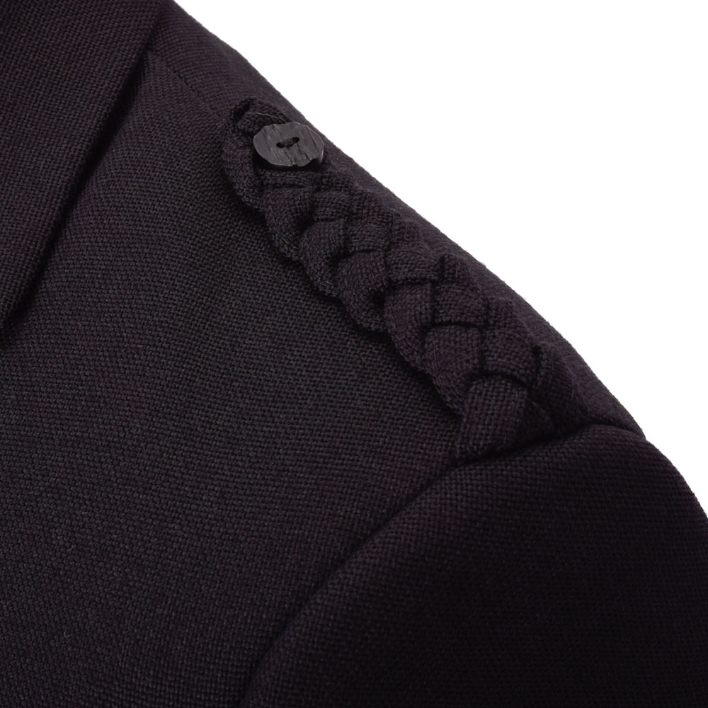 Braemar Tweed Jacket in Black Arrochar