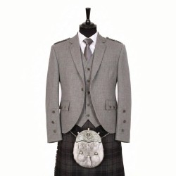 Braemar Tweed Jacket in Grey Arrochar