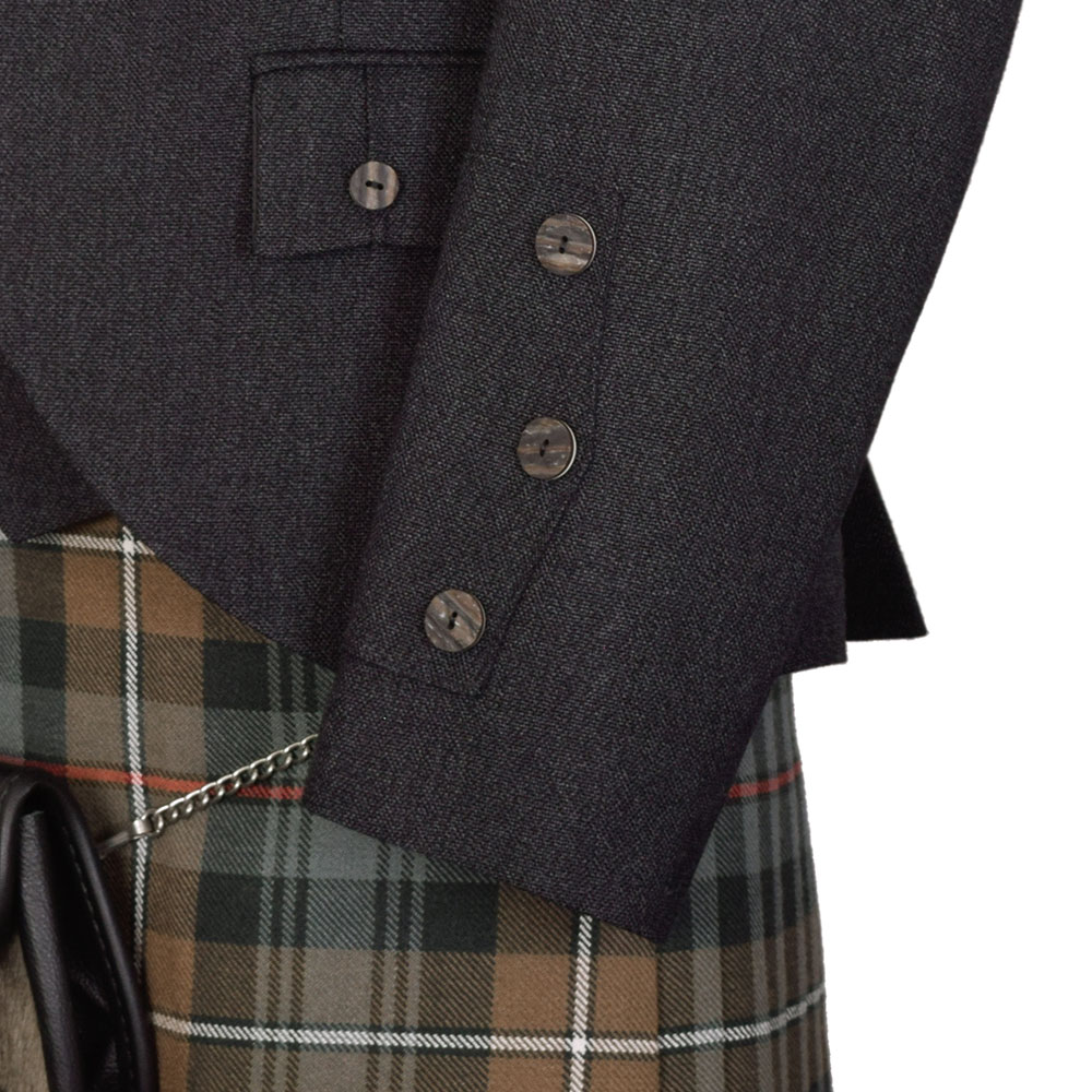 Braemar Tweed Jacket in Charcoal Arrochar