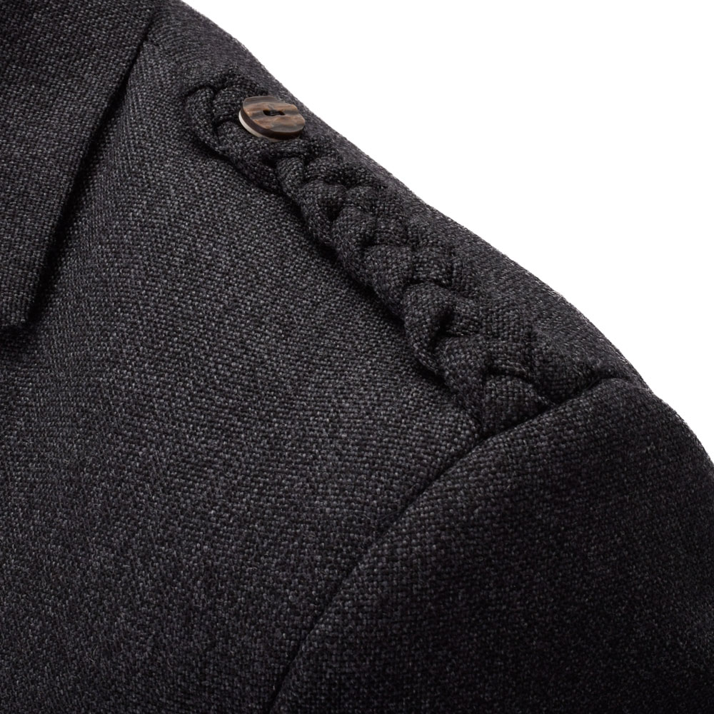 Braemar Tweed Jacket in Charcoal Arrochar