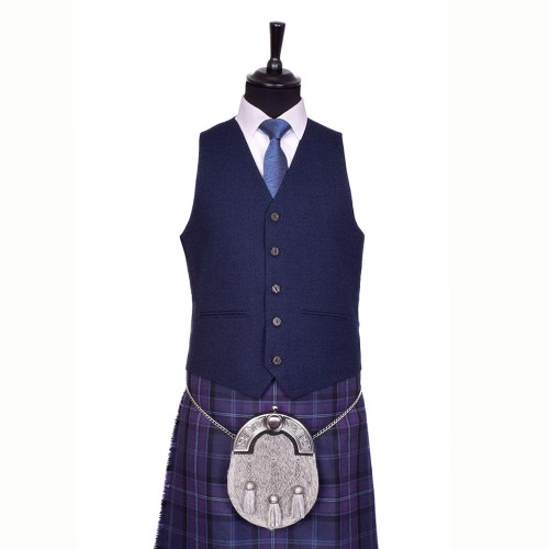 Braemar Tweed Jacket in Navy Arrochar